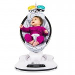 Fotoliu Balansoar Bebelusi 4MOMS MamaRoo 4.0 Plush Silver